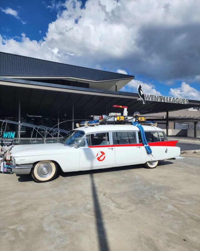 We ain't afraid of no ghosts! 👻

The Ecto -1 is at Wenty until 6pm, thanks to @grublab.au and @sonypicturesaus, to celebrate the release of Ghostbusters Frozen Empire. 

Head down to snap a pic and visit Chef's Grill from 5pm for your chance to win a double pass to see the new movie! 

#wentyleagues #grublab #ghostbusters