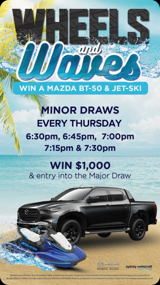 Tomorrow night, will you be one of our lucky winners at our Wheels and Waves minor draws? 
Join us from 6:30pm!

#wentyleagues